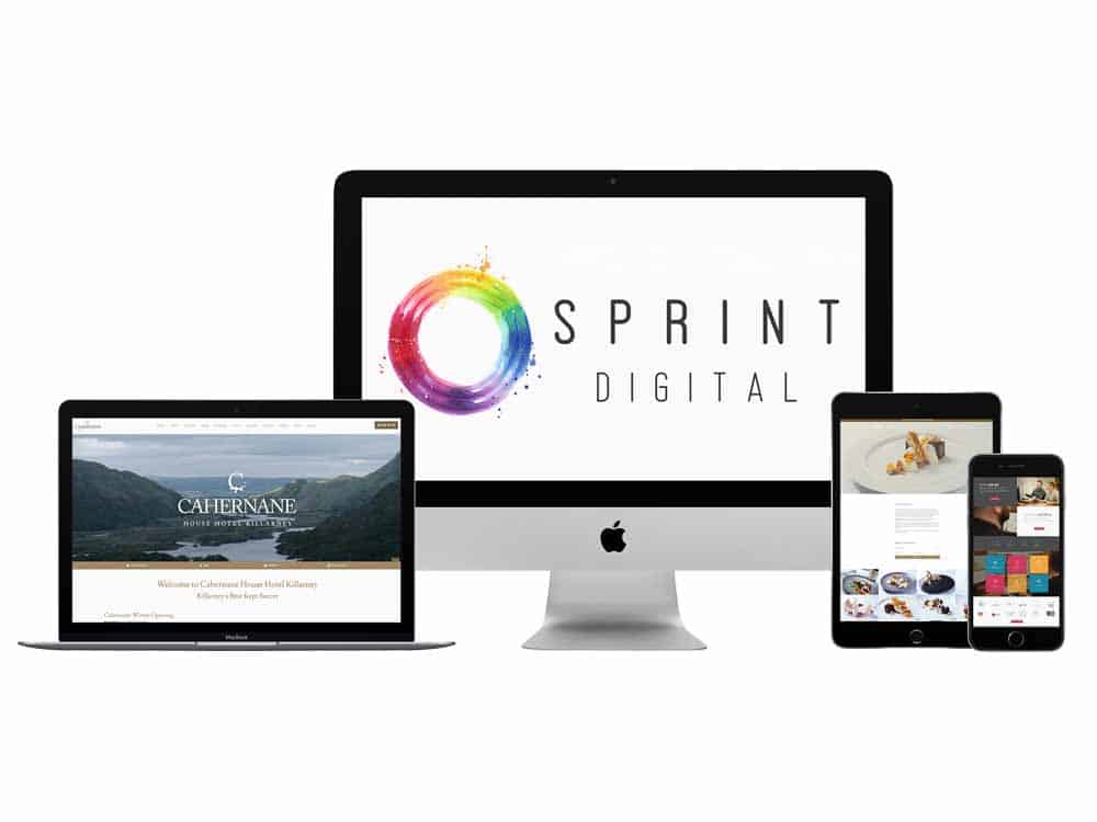 Selection of websites created by Sprint Digital on a range of responsive designs